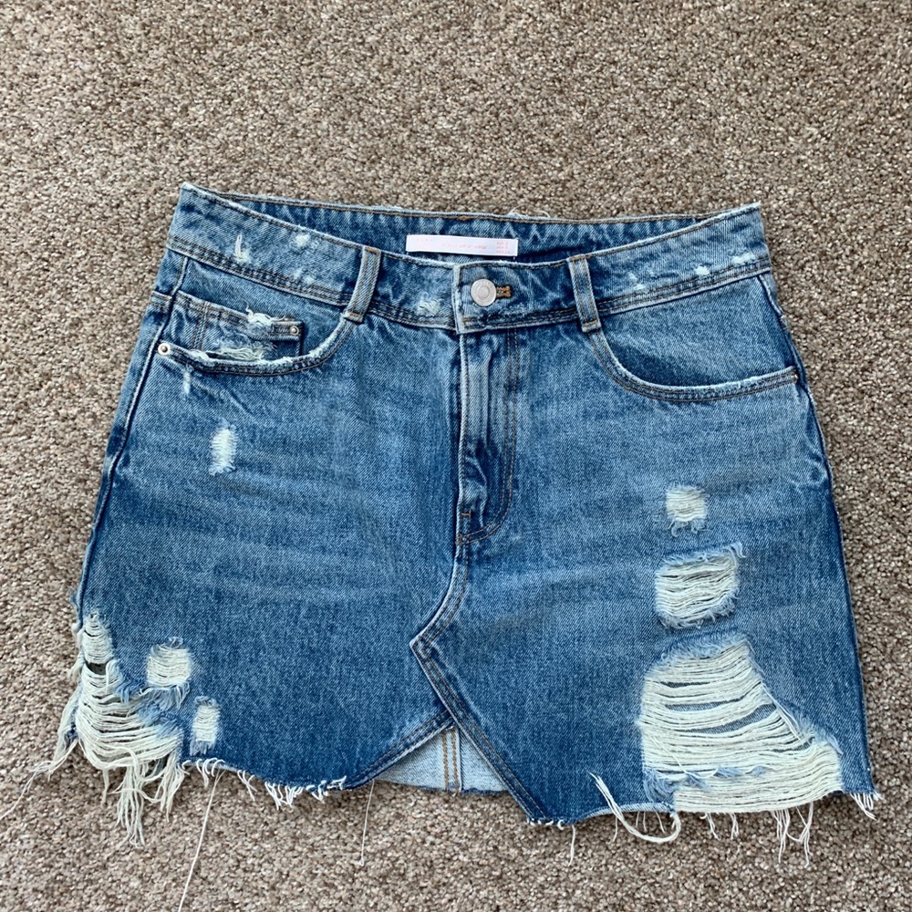 Zara Denim Jean Skirt